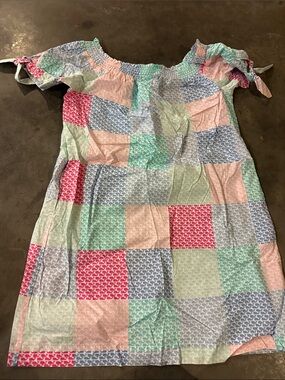 Vineyard Vines for target off the shoulder patchwork dress